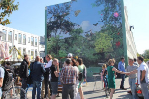 Van verwaarloosde muur naar groots muurkunstwerk