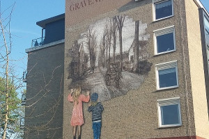 Muurschildering De Gravenhorst